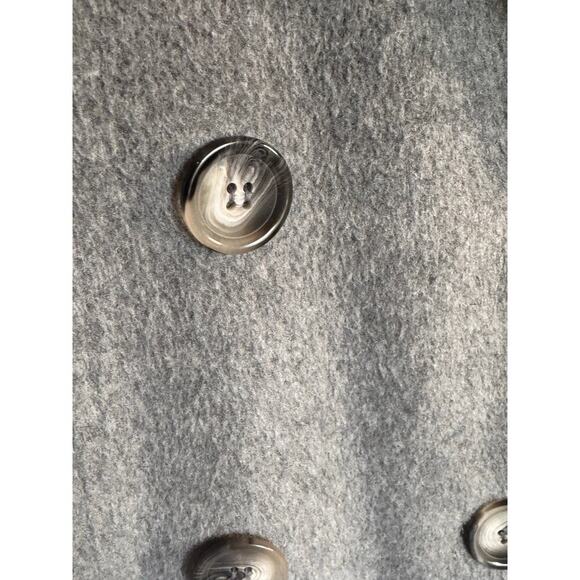 Helene Berman London Women’s Wool Blend Coat Size M Gray Double Breasted - Picture 2 of 11